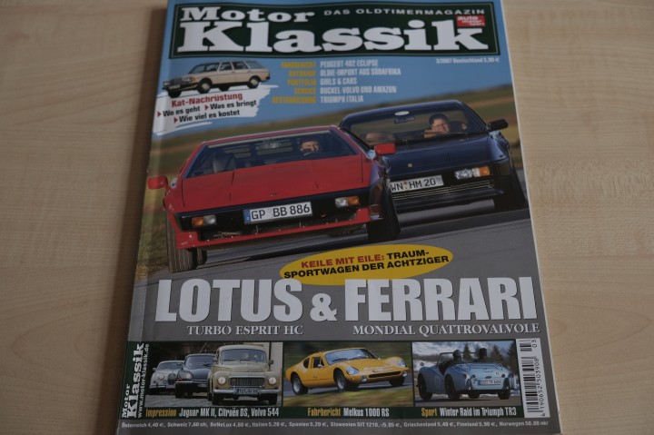 Deckblatt Motor Klassik (03/2007)